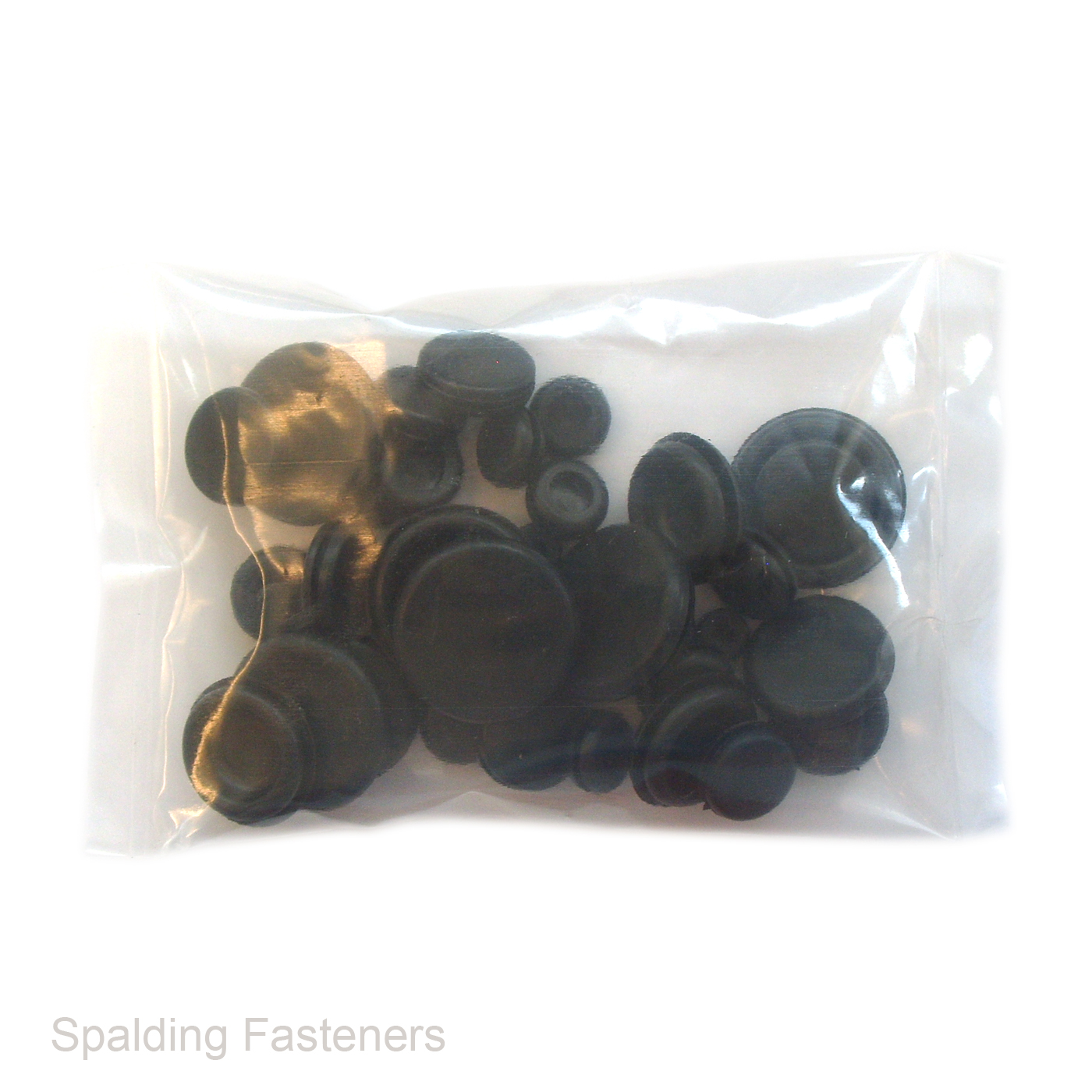 Assorted 40 Metric Black Rubber Closed Blind Blanking Grommets 6 25mm